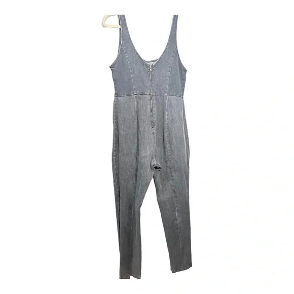 Urban Outfitters Washed Black Overall Jumpsuit Straight Leg // Size Medi… - Picture 4 of 6